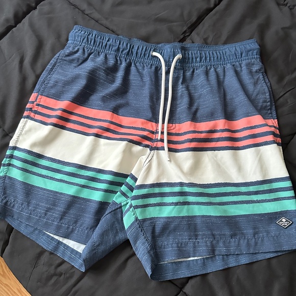Sperry Men's Multicolor Striped Swim Trunks - Picture 1 of 4
